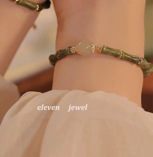 Браслет из бамбукового колокольчика с орхидеей, женский модный дизайн, усовершенствованный модный светильник, роскошные аксессуары в древнем стиле, браслет