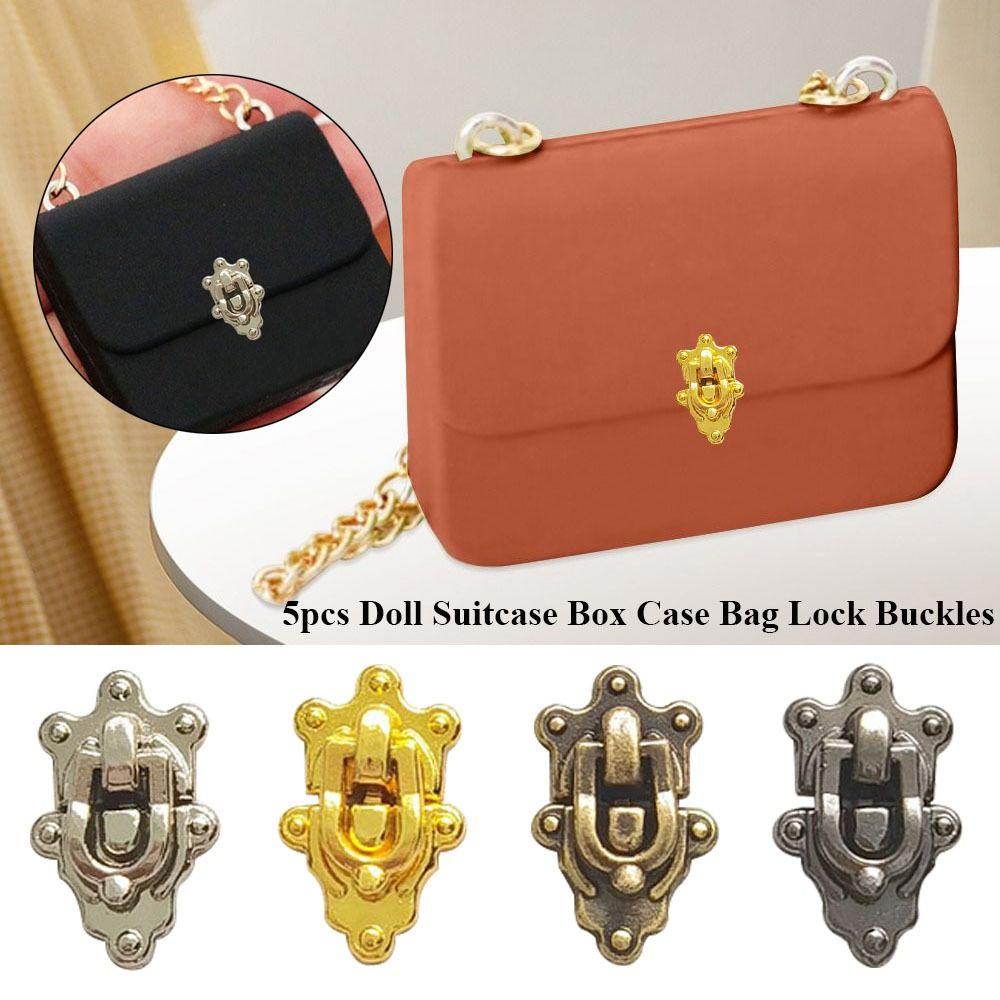 5 шт. Мини DIY Ручной 4 цвета Кукольный чемодан Застежка Высокое качество Детали для кукольных сумок Кукольные аксессуары