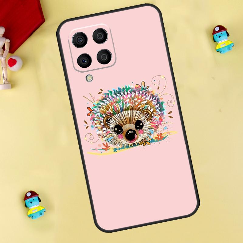Милый чехол-ёжик для Samsung Galaxy M35 M55 M15 M11 M12 M13 M14 M06 M16 M36 M56 M31 M53 M32 M52 M34 M54