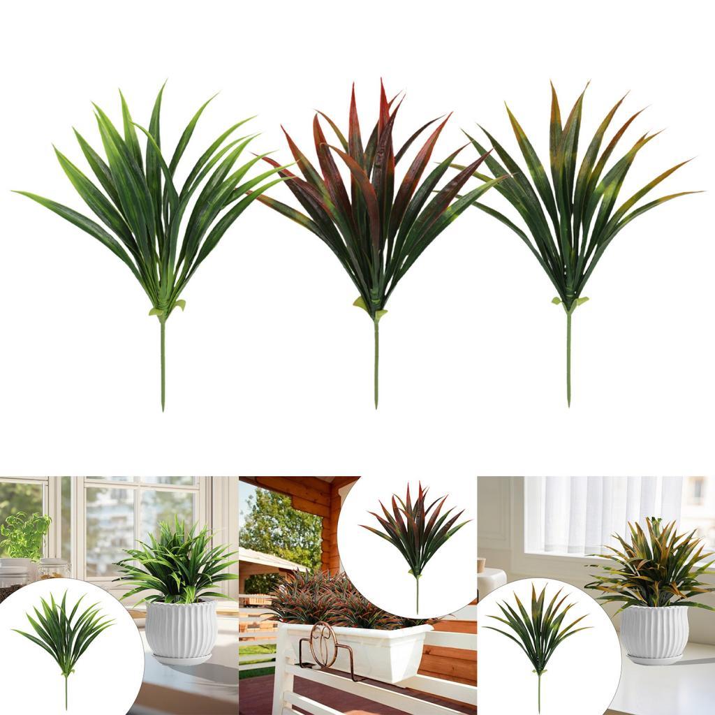 Artificial Grass Plant Faux Greenery Plant Planters Decor Home Decor with Ground