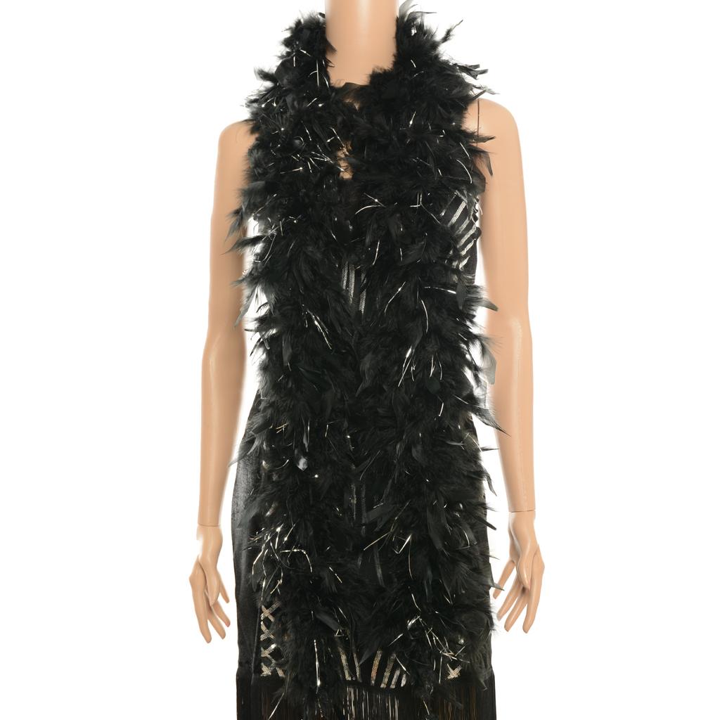 1 шт. 2 ярда 85 граммов Боа из перьев индейки Шандель для рукоделия, наряд для вечеринки, украшение на Хэллоуин