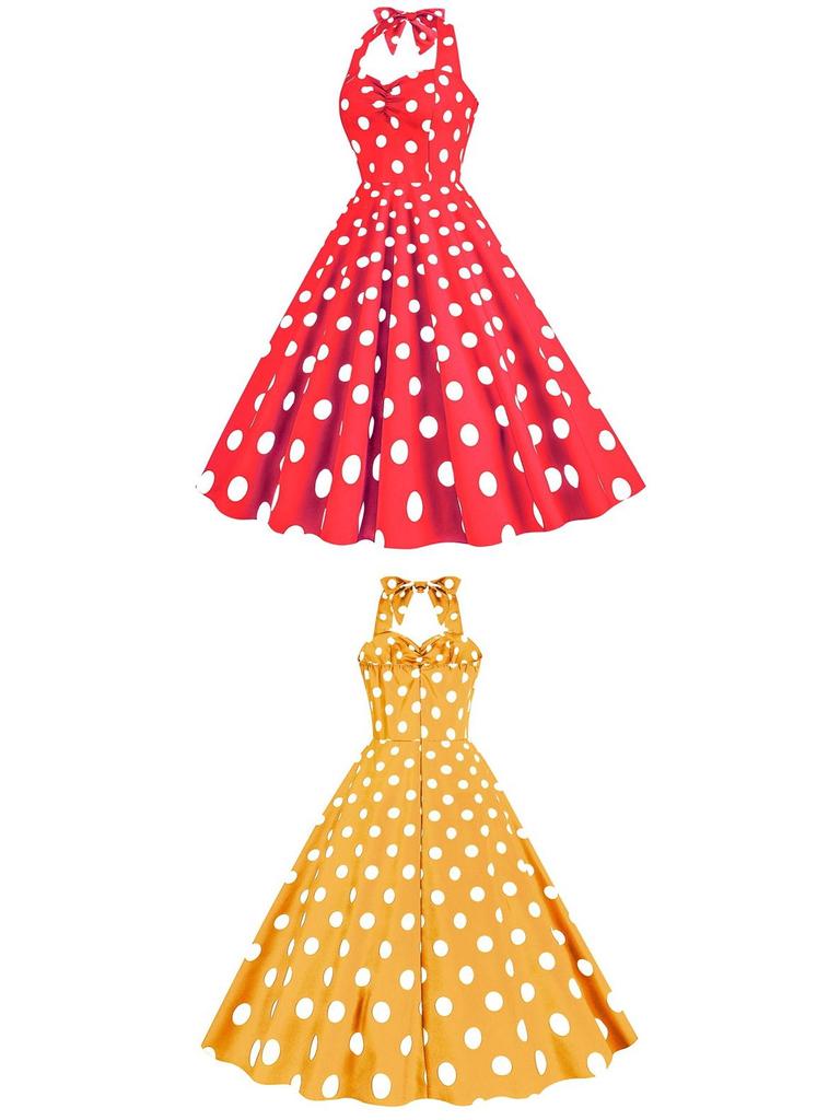 Retro 50s Hepburn-Style Waist-Cinching Slim Dress