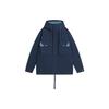 Li Ning China Series Solid Color Logo Embroidered Hooded Drawstring Jacket Unisex Jacket Dark-Indigo AFDSB71-4