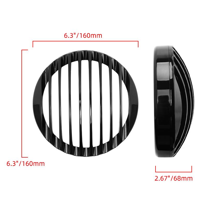 Мотоцикл 5 3/4 "5,75" светодиодный гриль для фар черный аксессуары из АБС-пластика для Harley Sportster XL883 XL1200 XL1200X X48 2004-Up
