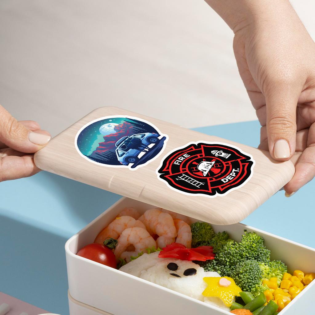 50/100 Transportation Stickers Mobile Phone Water Cup Waterproof Decorative Stickers Children DIY Hand Account Stickers