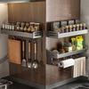 Aluminium Kitchen Storage Rack Space Saving Wall Mounted Rack Condiment Rack Household Storage