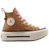 Converse Chuck Taylor All Star Lift Double Stack Platform Charms Lightweight Comfortable High Top Canvas Shoes Unisex Sneakers Brown White A18867C