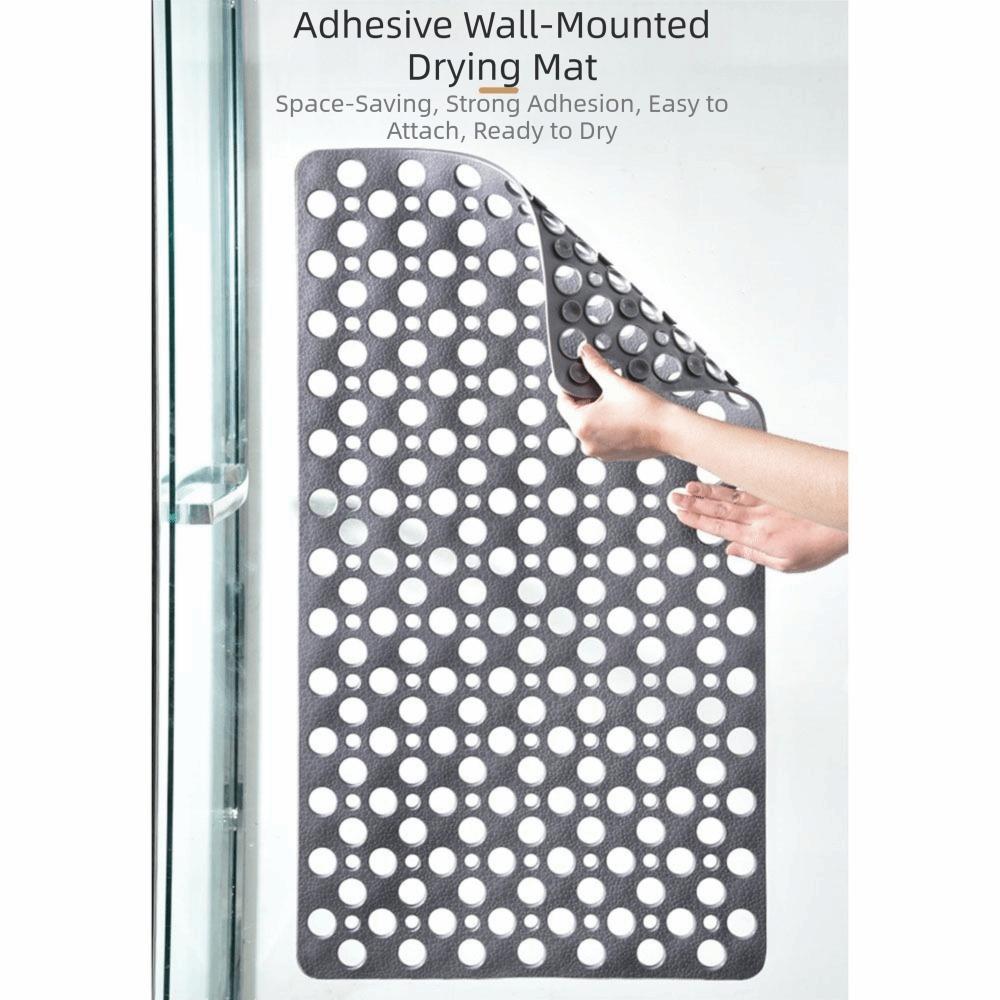 Eco Friendly Suction Cup Bath Mat Quick Drain Round Hole Bath Mat Foot Mat Bath Rug  Bathroom