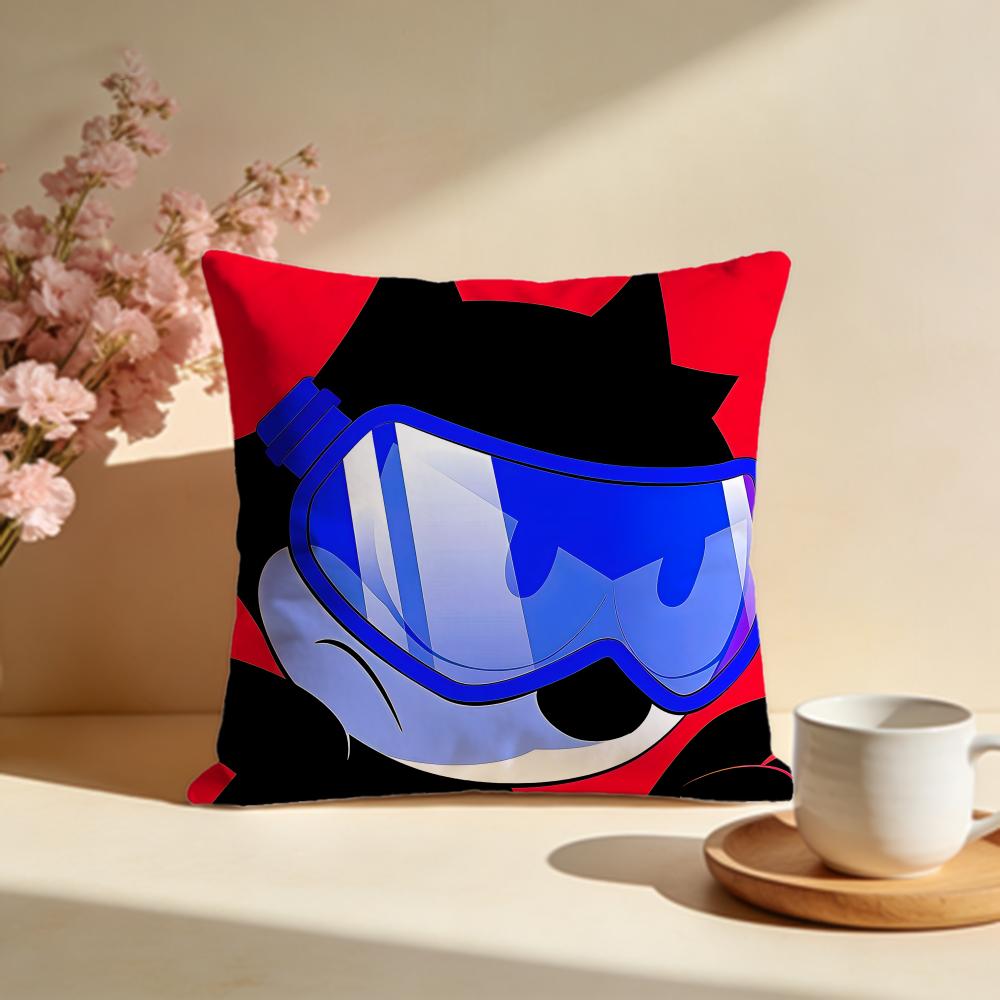 Trendy FFelix the Catiable Cushion Cover Stylish Washable Pillow Cover Ideal for Couch Bedroom Car Decoration