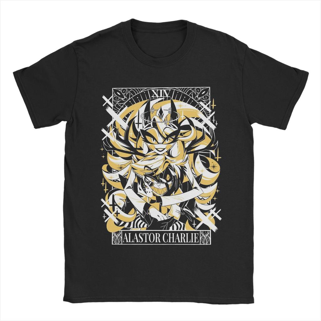 Футболка Hazbins Hotels Huskerdust на День святого Валентина Мужская Женская Юмористическая 100% Хлопковая Футболка с Круглым Вырезом и Коротким Рукавом Оригинальные Топы