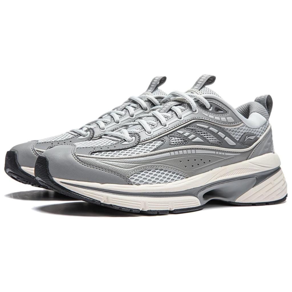 Li Ning Comet LITE Амортизация Скользкие Устойчивые к истиранию Упругие Низкие Повседневная Обувь Мужская Серая AGCU057-2