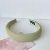 Spring Summer Sweet Solid Color Cloth Headband with Sponge Padding for Women Girls Daily Outdoor Hair Accssories
