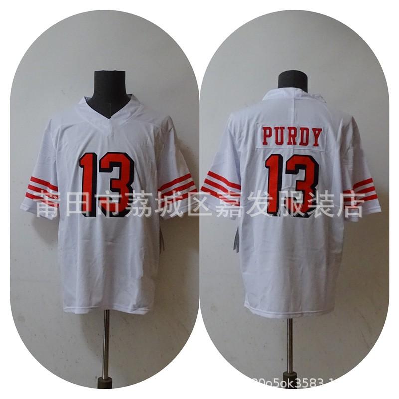 Mens NFL Team Jersey Cotton Sports Shirt Chiefs 49ers Bills Cowboys Vikings Ravens Patriots Eagles Steelers Saints