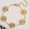 Simple 304L Stainless Steel Flower Bracelet For Women Golden Plum Blossom Temperament Bracelet Daily Workday Jewelry Gift