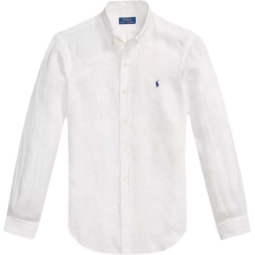 Рубашка с длинным рукавом и пуговицами на манжетах Polo Ralph Lauren Мужские рубашки 710968915-505