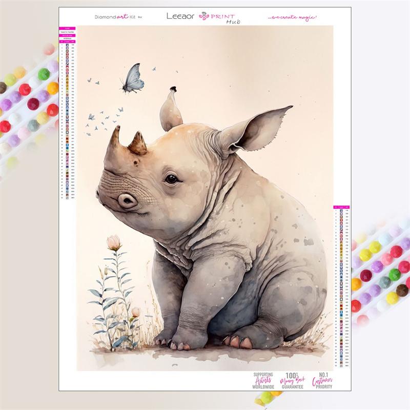 Мультфильм животное алмазная живопись милый коала панда носорог лиса лев наборы для вышивки крестом полная алмазная вышивка мозаика домашний декор подарок