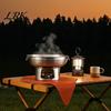 Круглая кастрюля для варки мяса и овощей, нержавеющая сталь, для индукционных, газовых, электрических плит, съемная, пищевой пластик, многоцелевая