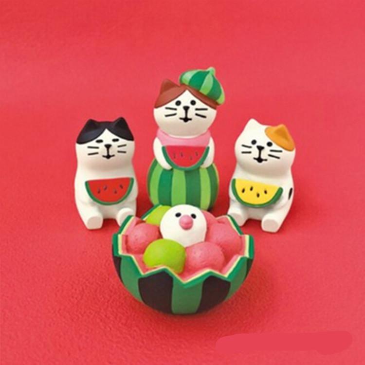 Японские ZAKKA Съедобные игрушки-арбузы для кошек - Милые летние миниатюры для фотосъемки