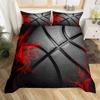 Basketball Duvet Cover Set Sports Theme Bedding Set For Boys Teens Men With Motivated No Failure Pattern Soft Comforter Cover
