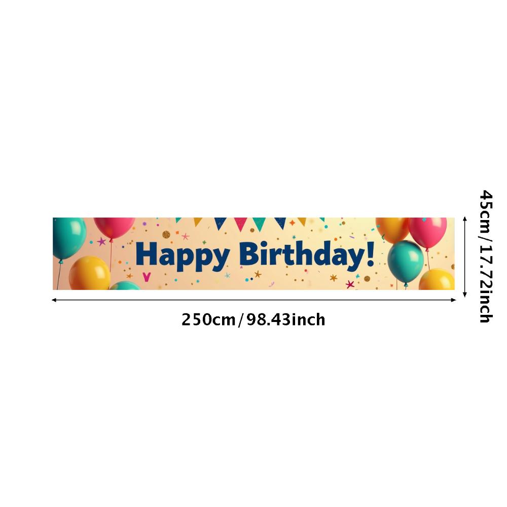 Легко повесить Баннер С Днем Рождения Праздничный Баннер Детские Принадлежности для Вечеринки Для Домашнего Декора Фотобудка Детское Мероприятие