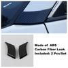 ABS Chrome / Carbon Fiber Auto Front Window Pillar A Decor Sequ Cover Trim For TOYOTA RAV4 RAV 4 XA50  - 2024 Accessories