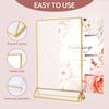 DIY Blank Clear Display Signs Acrylic Sign Holder Picture Frame Display Stand Holder Table Menu Stands for Wedding Decoration