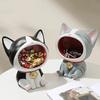 Смола Мультяшная Фигурка Кошки Держатель для Ключей, Разные Размеры Домашний Декор, Внутренний, Наружный Декоративная Скульптура, Офисный Аксессуар для Хранения, Художественный Домашний Декор