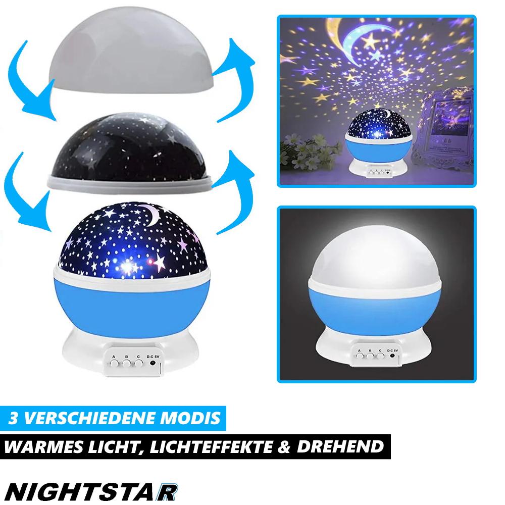NIGHTSTAR Проектор звездного неба Ночник Звездный свет 360° Галактическая лампа