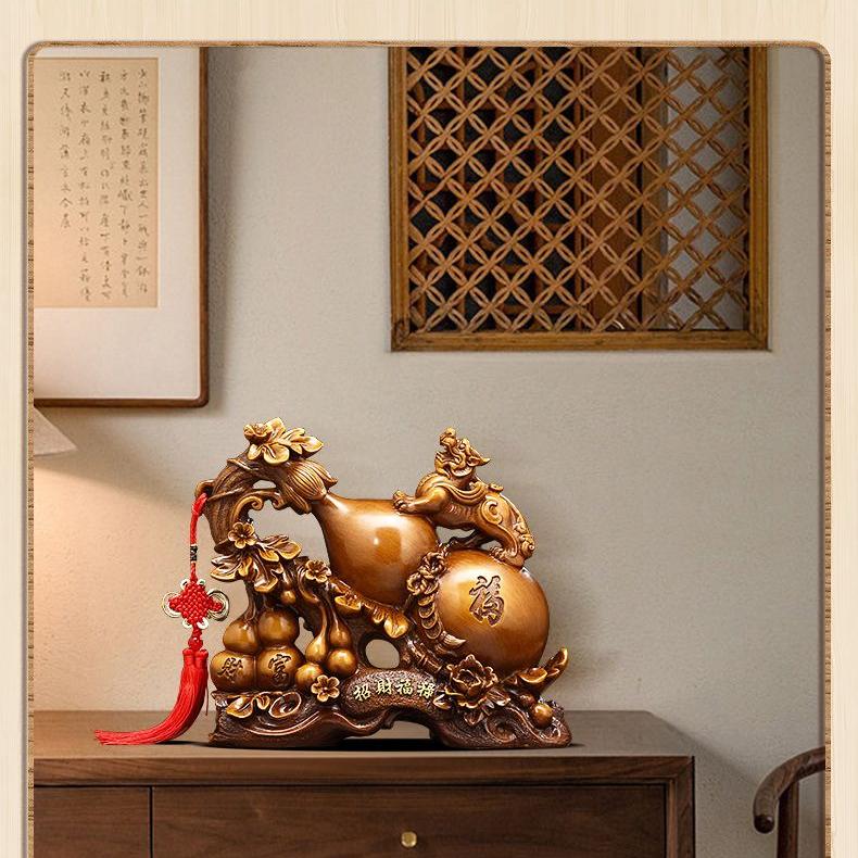Богатство Фулу Чжаокай Тыква Украшения Pixiu Главная Гостиная Фойе ТВ Шкаф Украшения Поделки Подарок на открытие новоселья