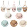 Travel Sun Beach Toddler Baby Wide Brim Hats Girls Summer Hat Shoulder Bag Flower Sunshade Caps