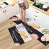 Fashion Simple Nordic Soft Kitchen Rug Anti-Fatigue Kitchen Rug Waterproof Non-Slip Rugs Set Runner Rug Bedside Rug Absorbent Carpet For Kitchen