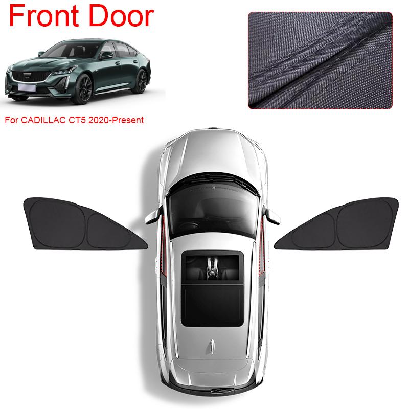 Car Black Window Privacy Sunshade For CADILLAC CT5 2020-Present Auto Anti-UV Heat Insulation Protect Cover Interior Accessory