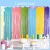 Bright And Cheerful Fluorescent Macaron Rain Curtain Ideal For Kids Birthday Celebrations