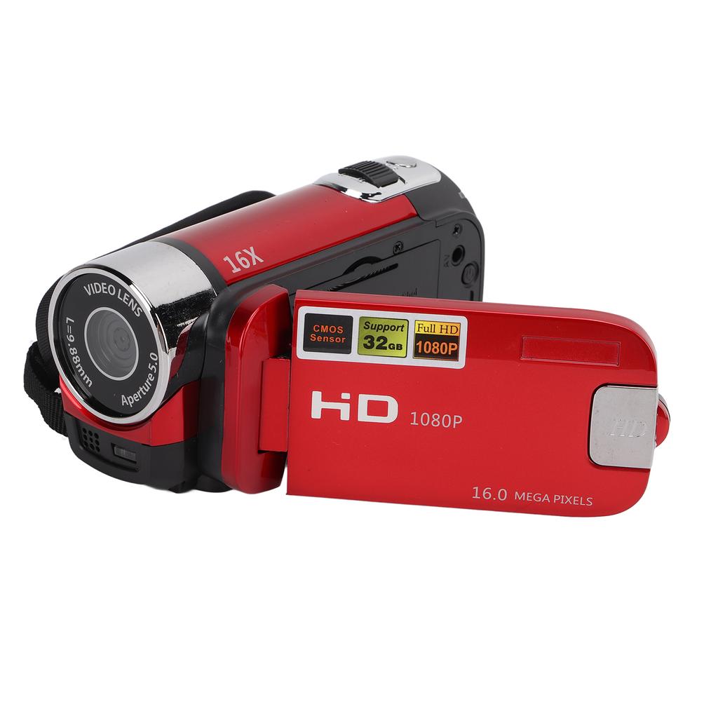 Video Camera Camcorder Full HD Camera Recorder 270 Degrees Rotation 2.7 Inch Color Screen 16X Zoom Digital