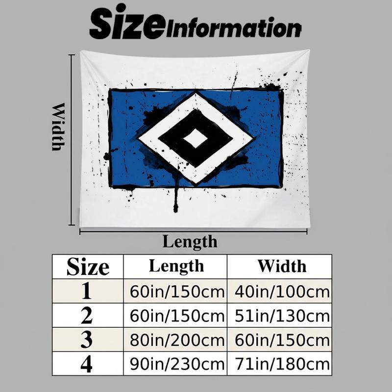 Hamburger SV Printed Tapestry – Wall Hanging for Bedrooms, Dorms, and Home Decor