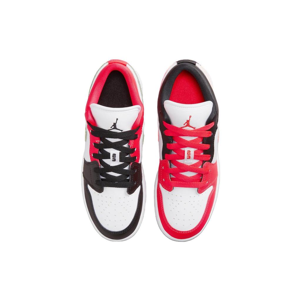 Детские кроссовки Air Jordan 1 Low SE GS Mismatched Infrared White Infrared-23 Black FB4420-616
