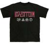 Led Zeppelin Logo and Symbols Jimmy Page Licensed T-Shirt Men