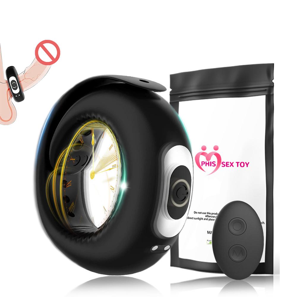 Male charging Penis Rings waterproof Silicone Bondage Erotic Accessories Cock Ring Prostate Adult Sex Toy For Men Male Chastity