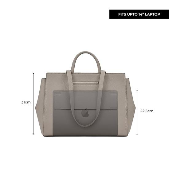 Сумка-тоут Miraggio Riana Structured Office для женщин, вмещает ноутбук до 14 дюймов, имеет задний карман для багажа и несколько карманов