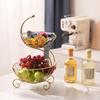 2 Tier Fruit Basket Holder Decoration Stand Organizer for Table Decor