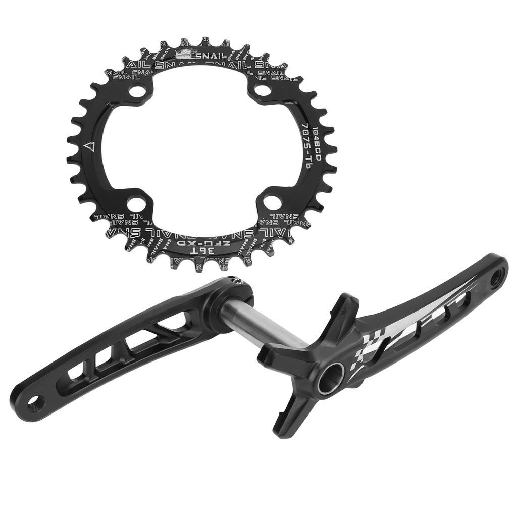 Велосипедная полая интегрированная шатунная система для горного велосипеда с 36 зубьями, модификация центрального вала, один диск