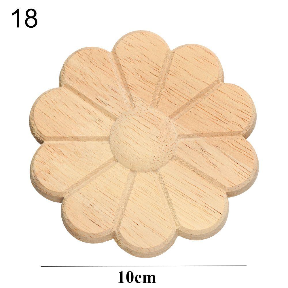 Украшение двери деревянные фигурки ремесла резьба по дереву декоративная деревянная резная угловая аппликация рамка