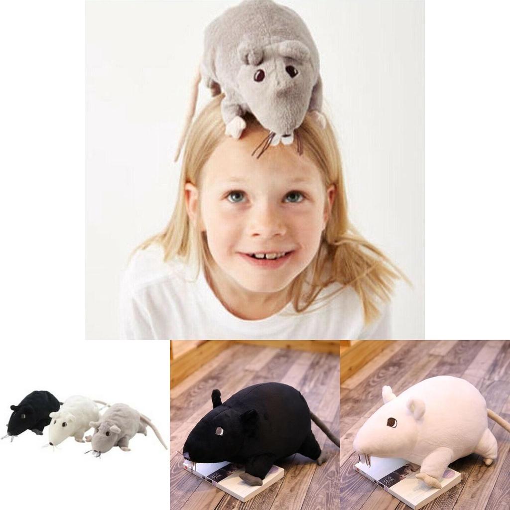 Gosig Ratta Black Rat Soft Toy High-quality Fabric And Pp Cotton Filling For Ultimate Comfort