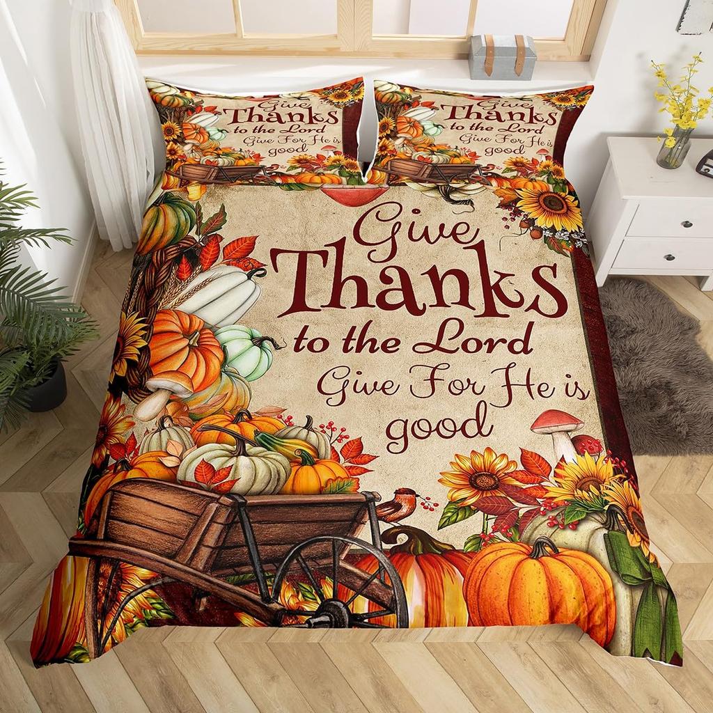 Harvest Duvet Cover Sets For Kids Teens Queen King Size Quilt Covers Lightweight Down 2 Pillowcases 1 Duvet Cover No Comforter