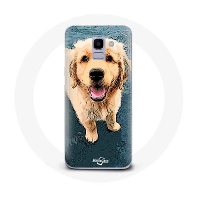 Coque Pour Samsung Galaxy J6 2018 Golden Retriever Chiot