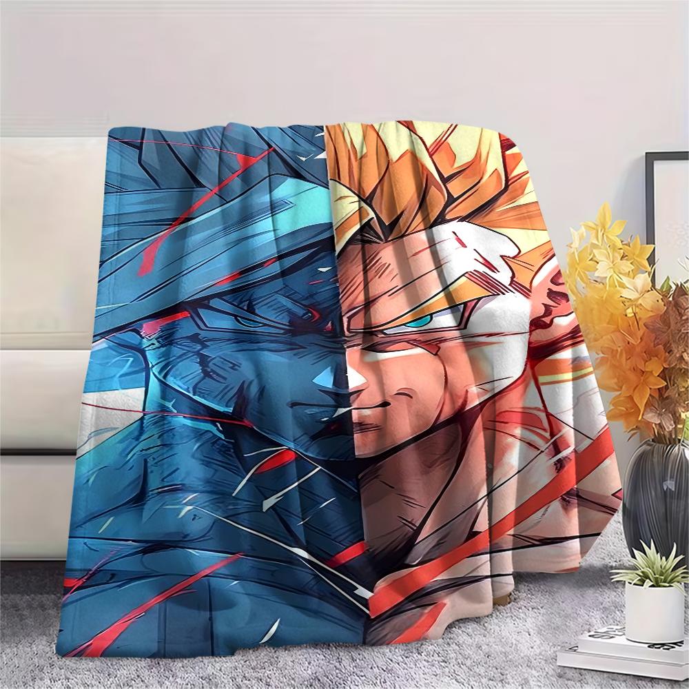 Dragon Ball Print Flannel Blanket,High quality Comfortable for All Seasons,Home Decor,Warmth and Comfort,Perfect for Christmas Gifts