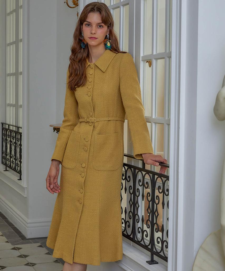 Julie And Kara 22Fw Calla56 Edo Victoria Ops Mustard