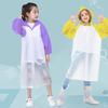 Kid Waterproof Raincoat Poncho Non-Disposable  Rain Gear Jacket Student Children  Travel Raincoat Rainwear Outdoor Hiking Coat