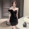 Сексуальное полое обтягивающее нерегулярное платье платье женщины