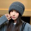 Все подобранные Литературная Ретро Шапка-бини Корейский стиль Утолщенная Вязаная Шерстяная Шапка Большой Обхват Головы Защита от Холода и Тепла Шапка-бини